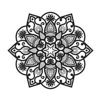 Floral mandala design with ornamental pattern vector