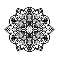 diseño de mandala floral con patrón ornamental vector