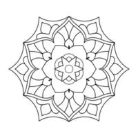 Mandala design with Arabic ethnic arabesque style floral pattern vector
