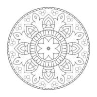 diseño de mandala con motivos florales de estilo arabesco étnico árabe vector