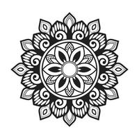 Floral mandala design with ornamental pattern vector