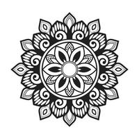 diseño de mandala floral con patrón ornamental vector