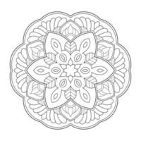 Mandala design with Arabic ethnic arabesque style floral pattern vector