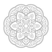 diseño de mandala con motivos florales de estilo arabesco étnico árabe vector