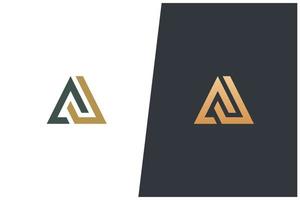 Letter A U Combination Vector Monogram Logo Concept Design