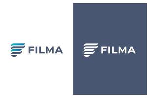 Filma - F Letter Logo Template - Initial Logo vector