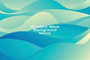 Gradient Wave Dynamic Abstract Vector Illustration Background