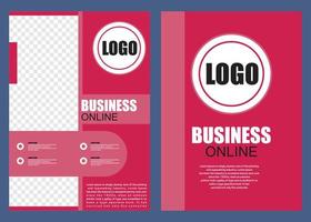 bussiness online, flayer banner template