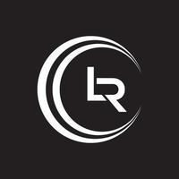 LR Logo Design Template Vector Graphic Branding Element