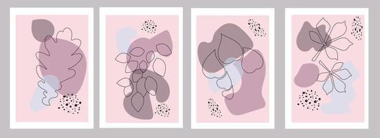 Abstract lines and colored spots vector