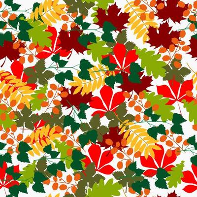 seamless autumn colorful pattern