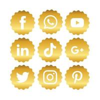 iconos de redes sociales arte vectorial, iconos y gráficos vector