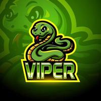 Viper mascot sport esport logo design