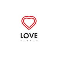plantilla de diseño de logotipo de amor vector