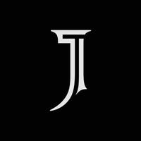 letter j logo vector