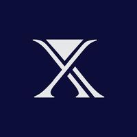 letter x logo vector