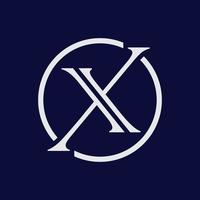 letter x logo vector