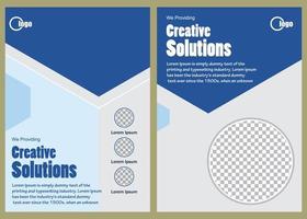 creative solutions flayer banner template vector