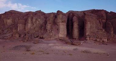 flygbilder i timna nationalpark nära eilat, israel video