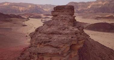 flygbilder i timna nationalpark nära eilat, israel video