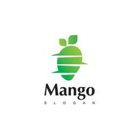 Mango Fruit Logo Design Template vector