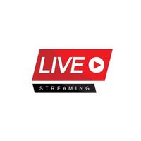 Live Streaming Logo Design Template vector