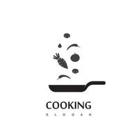 plantilla de diseño de logotipo de cocina vector