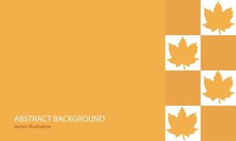 Creative fall banner design with leaves. Autumn background. Bright colo. place for text. vector. vector