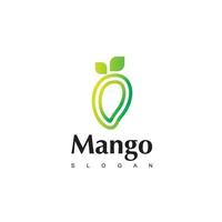 plantilla de diseño de logotipo de fruta de mango vector