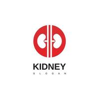 plantilla de logotipo de cuidado renal vector