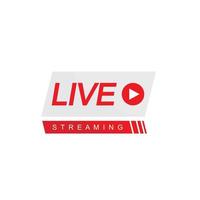 Live Streaming Logo Design Template vector