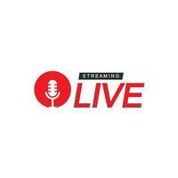 Live Streaming Logo Design Template vector