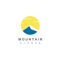 plantilla de diseño de logotipo de montaña vector