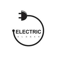 plantilla de diseño de logotipo eléctrico vector