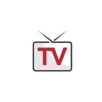 vector de diseño de logotipo de medios y tv