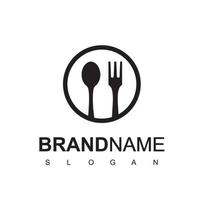 Restaurant Logo Design Template, Cooking Icon Illustration vector