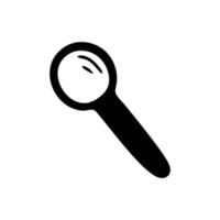 Hand drawn doodle magnifying glass. Vector magnifier clipart.