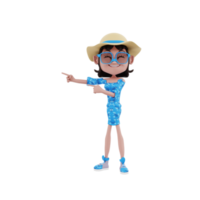 illustration d'été 3d png