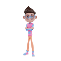 Ilustración de personaje de negocios 3d png