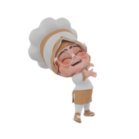 illustration de chef de fille 3d png