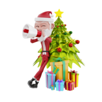 ilustração de natal 3d png