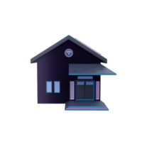Ilustración de icono de casa inteligente 3d png