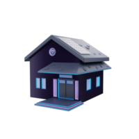 3D smarthome icon illustration png