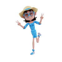 3D-illustratie van de zomer png