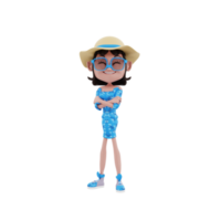 ilustração 3D de verão png