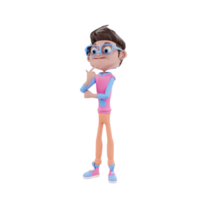 Ilustración de personaje de negocios 3d png