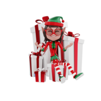 3D-Weihnachtsillustration png