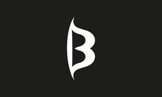 Letter B logo design free vector template.