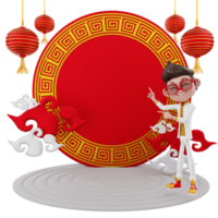 rendu 3d illustration du nouvel an chinois png