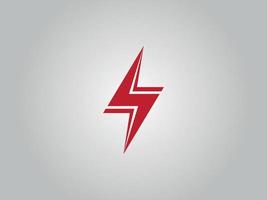 Electrical thunder logo. Thunder icon design free vector file.